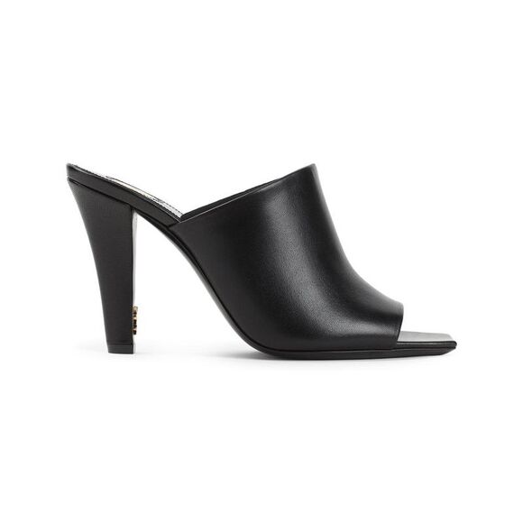 SAINT LAURENT Sculptural Heel Mule Women BLACK Pumps - Picture 5 of 5